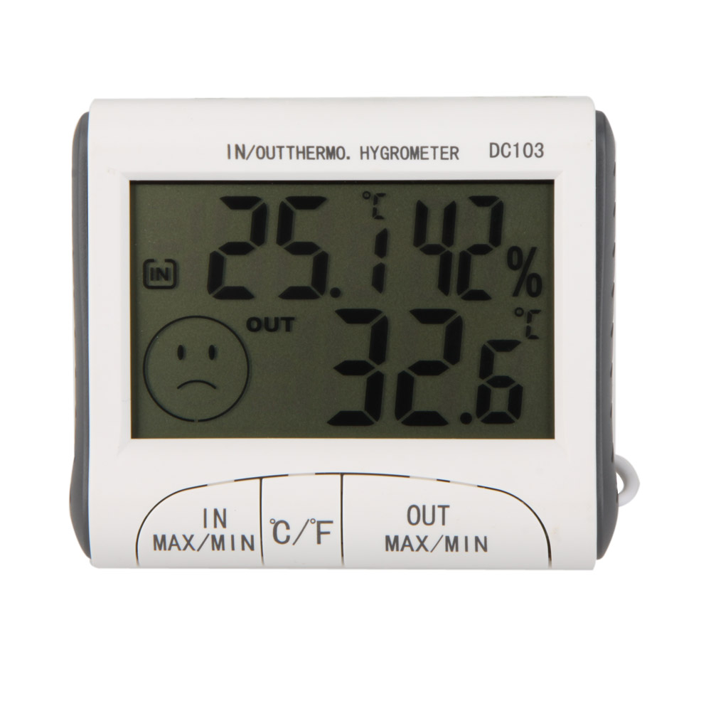 Excellent Hygrothermograph Temperature Humidity LCD Digital Thermometer Hygrometer Meter w Wired External Sensor