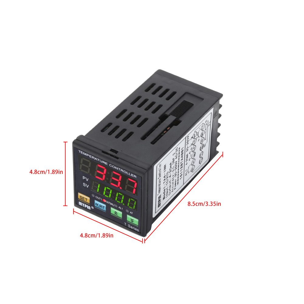 Mini Digital PID Temperature Controller LED Thermometer SNR TC RTD + Solid State Relay Module+ PT100 RTD Thermistor Sensor Probe