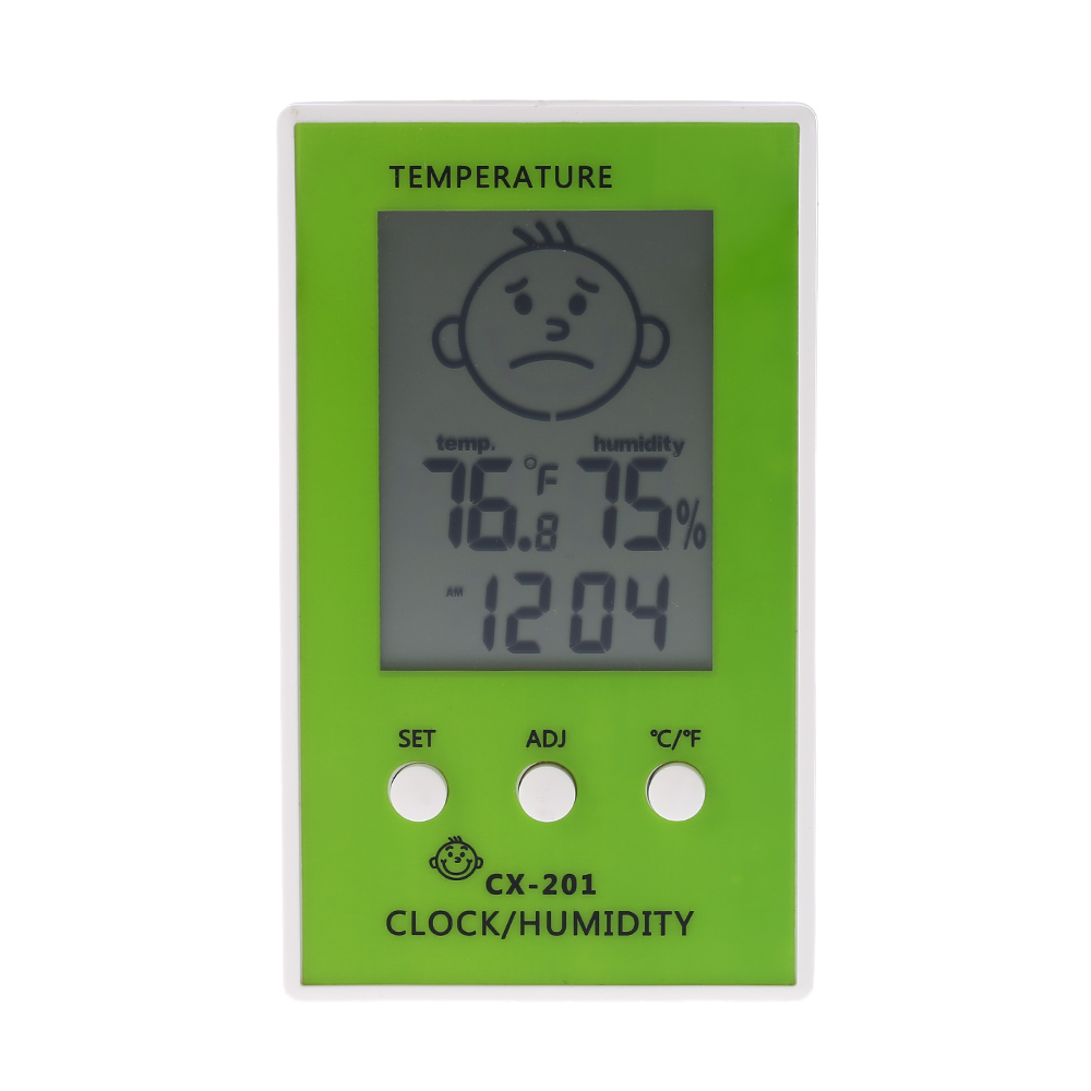 Digital Thermometer Hygrometer Clock Temperature Humidity tester Digital termometro weather station Diagnostic tool C F Display