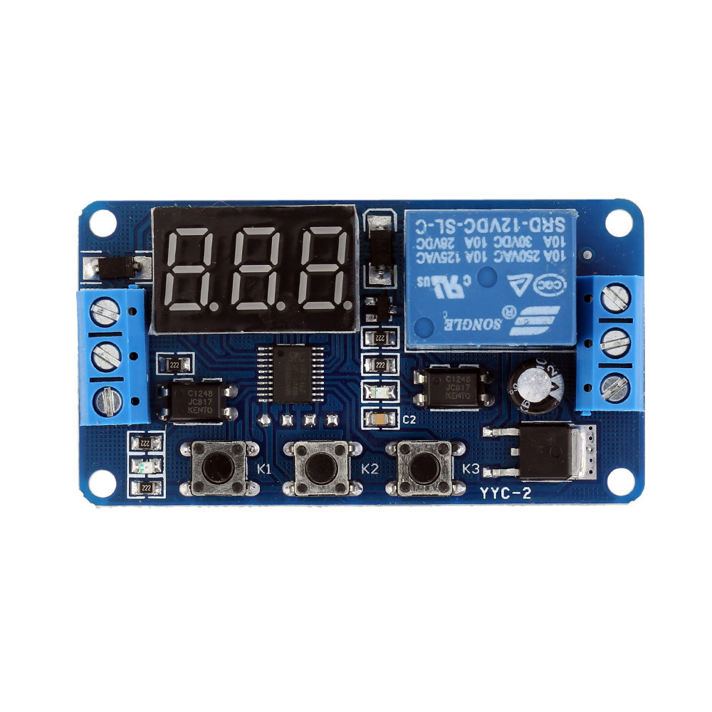 12V LED Display Timer Module Automation Digital Delay Timer Control Switch Relay Module