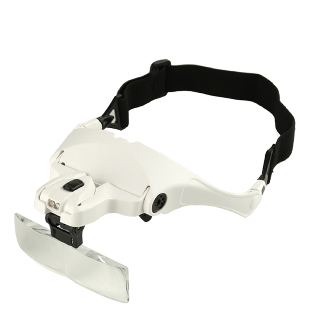 5 Lens1.0X 3.5X Adjustable Magnifier Headband Magnifying Glass with Light Multifunctional Loupe Optical Instruments