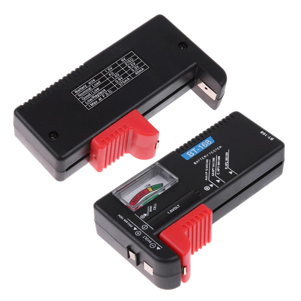Professional Battery Tester Checker Useful Battery Diagnostic tool for 1.5V 9V Batteries