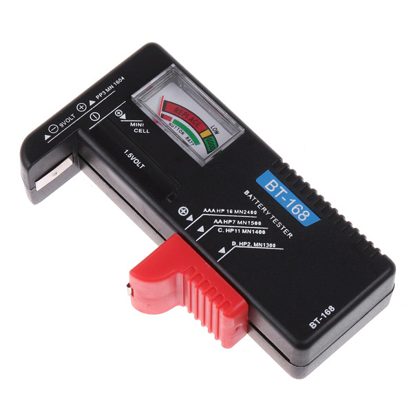 Professional Battery Tester Checker Useful Battery Diagnostic tool for 1.5V 9V Batteries