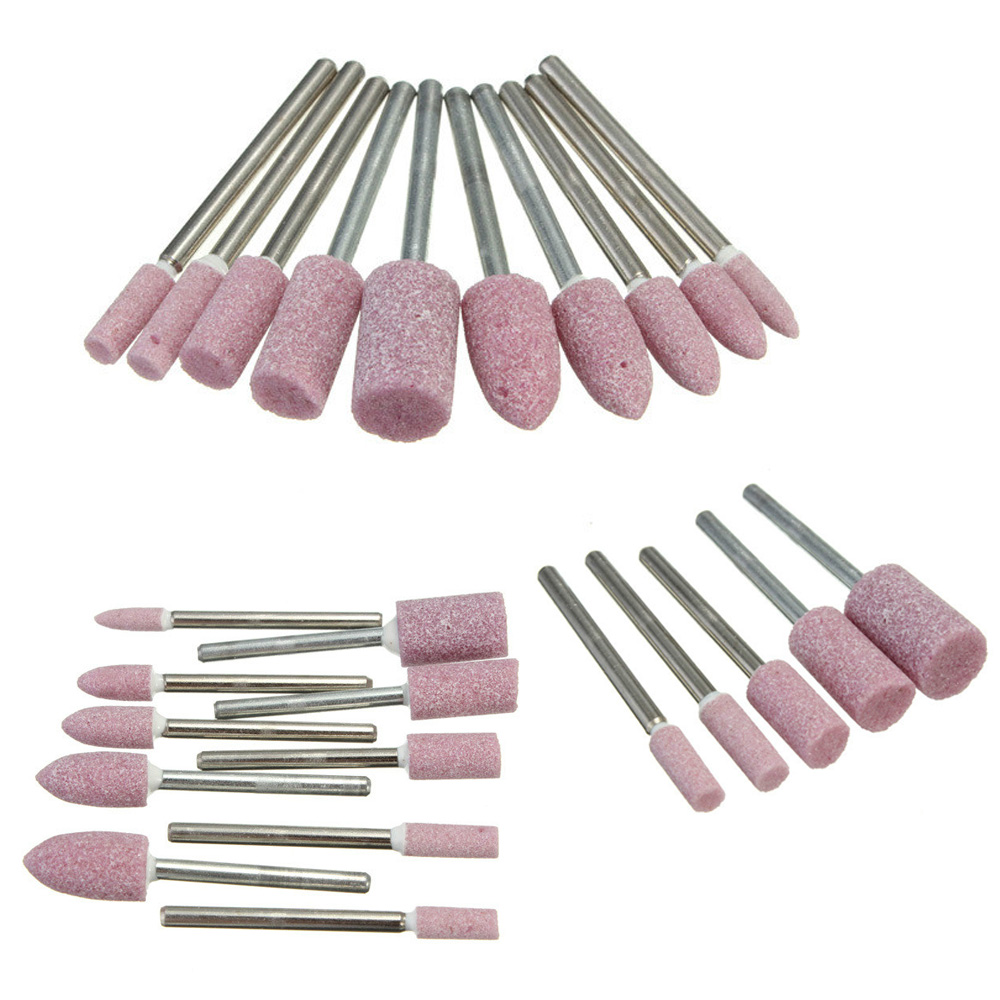 100pcs Abrasive Stone Electric Grinding Dremel Accessories Point Polishing Grinding Head Wheel Tool Kit For Dremel Rotary Tools
