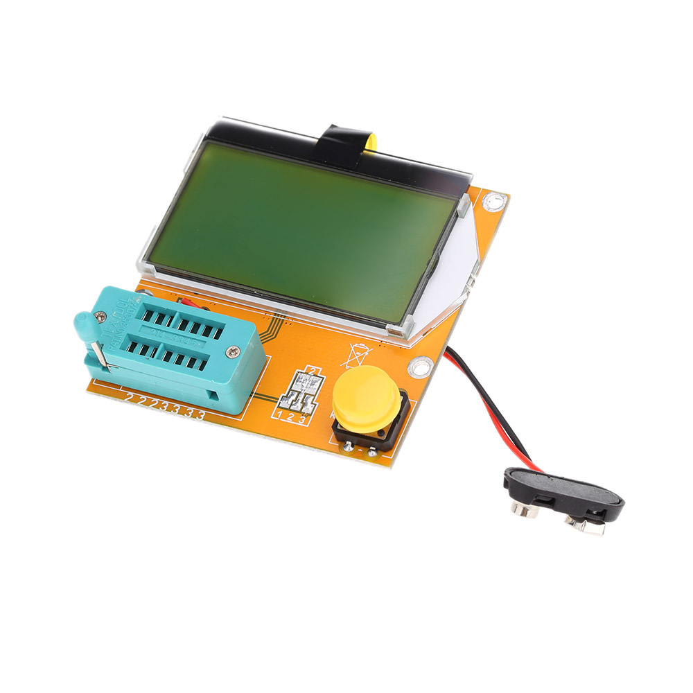LCD Display Multi functional Transistor Tester LCD Backlight Diode Triode Capacitance ESR Meter with Backlight