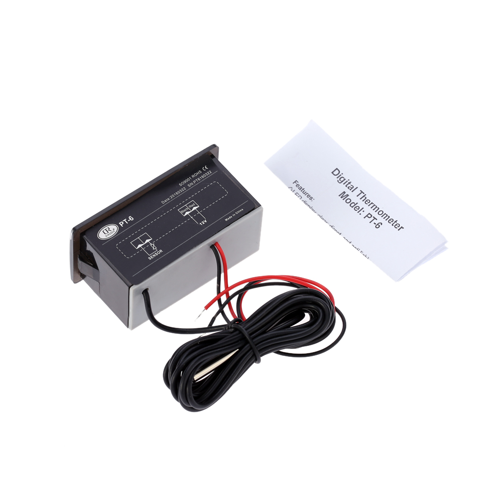 220V 12V Digital LED Car Refrigerator Embedded Thermometer Incubator termometro Temperature Meter meteo station diagnostic tool
