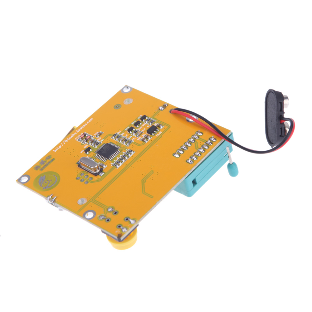 Digital Capacitance Meter DIY Kit 1pF 500uF+LCD ESR Meter LCR led Transistor Tester Diode Triode Capacitance MOS PNP NPN