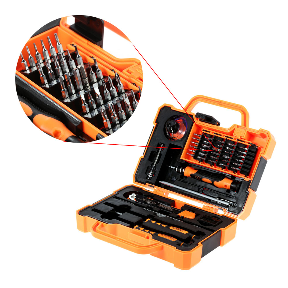 JAKEMY 45 in 1 Professional Precise Screwdriver Set hand multi tool Opening Tools for Cellphone Computer Electronic Maintenance