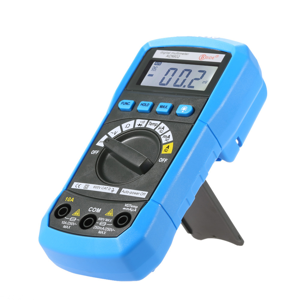 Digital Multimeter DMM Temperature Measurer tester Auto range DC AC voltage resistance temperature current diode continuity test