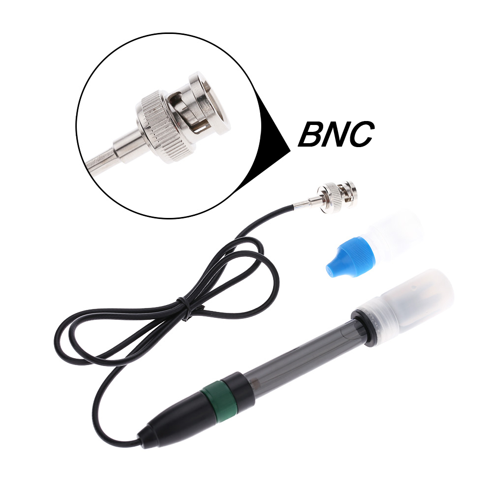 Mini Professional ph meter Laboratory Electrode Aquarium Hydroponic Laboratory pH Electrode Probe BNC Controller Meter Connector