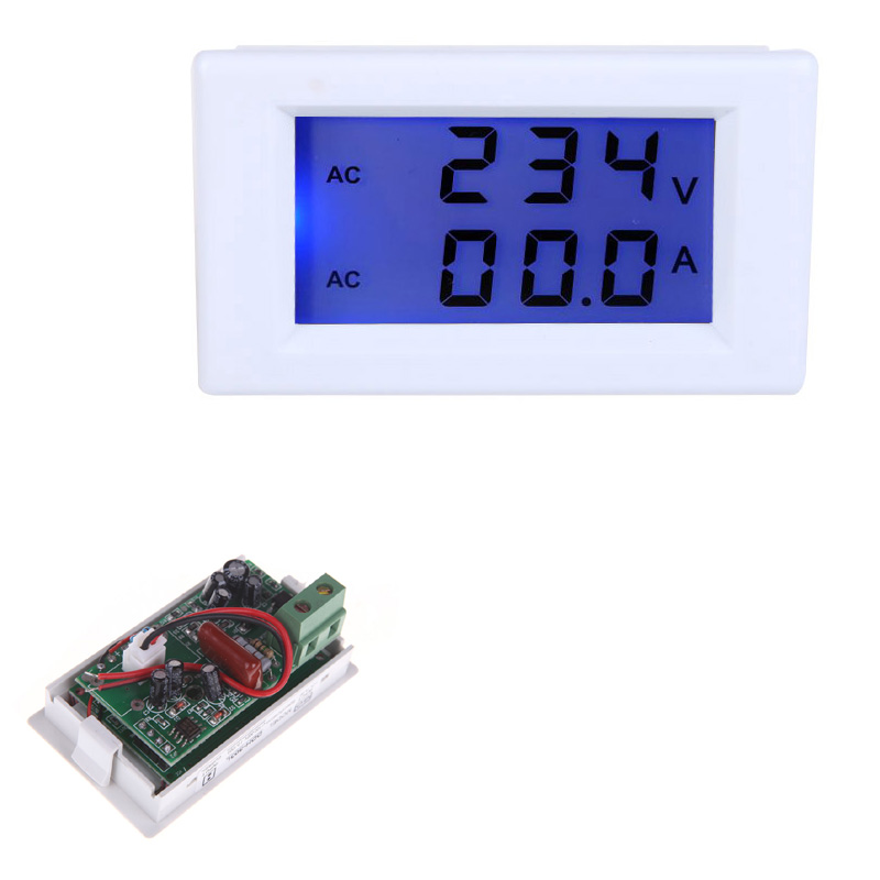 AC80 300V 0 100A Digital LCD Dual Display Voltage Meter Ammeter Voltmeter with Current Transformer