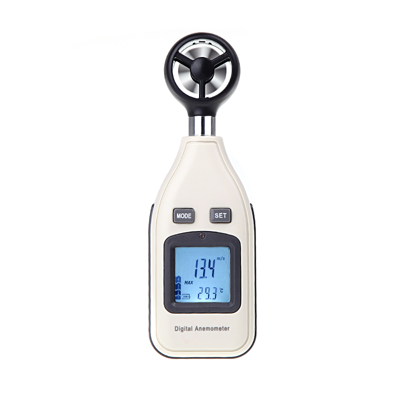 Digital Air Velocity Temperature Anemometer Wind Speed Meter Thermometer LCD Tachometer Motor air velocity measurement