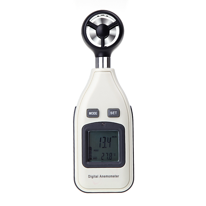 Digital Air Velocity Temperature Anemometer Wind Speed Meter Thermometer LCD Tachometer Motor