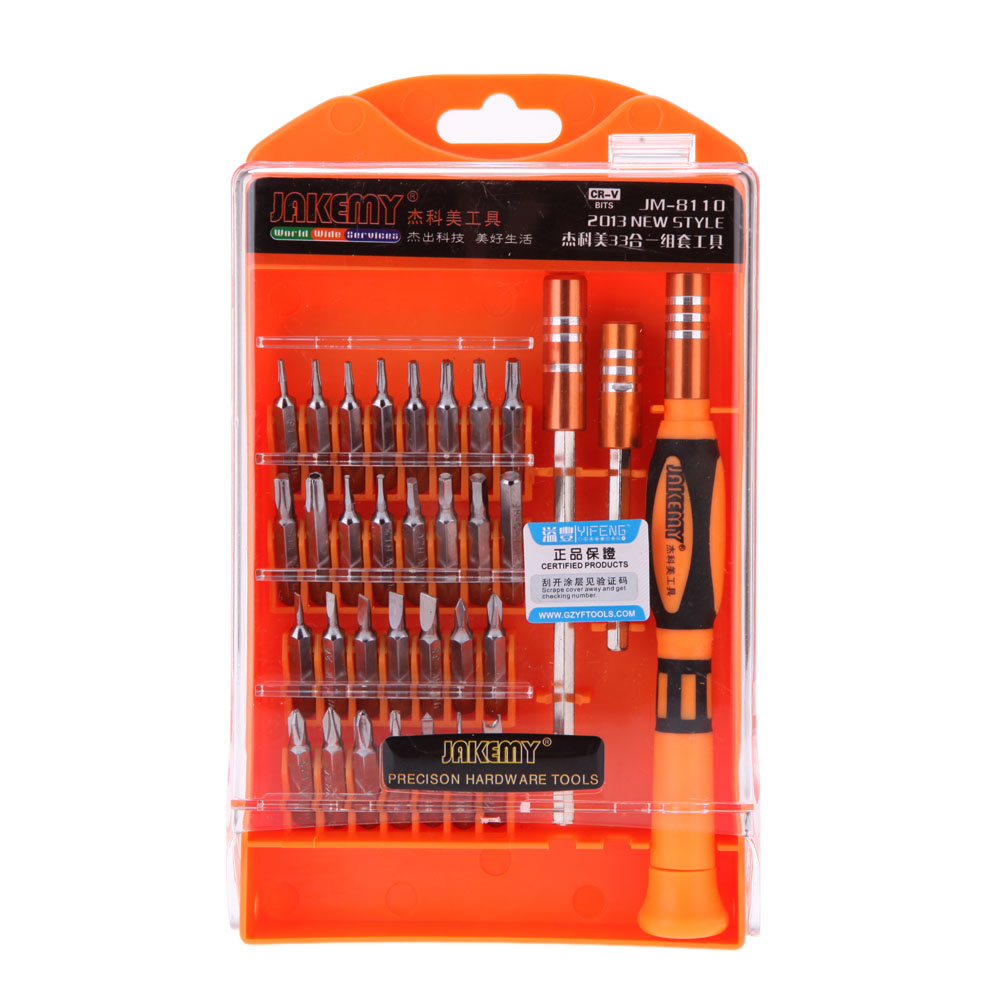 33 in 1 Interchangeable Precision Screwdriver Set Magnetic Screwdriver Kit multiTool for Laptops Mobile Devices Wristwatches