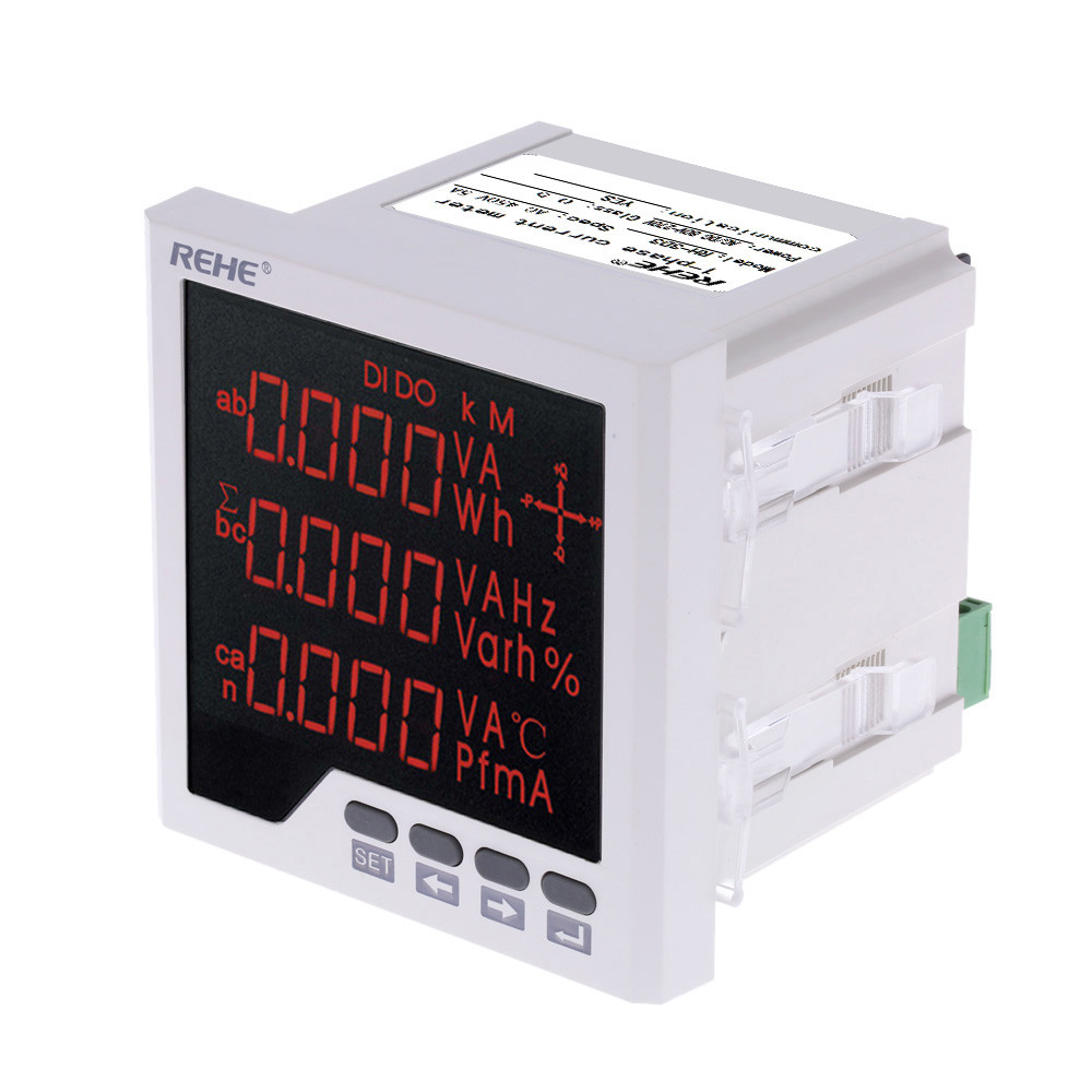Embedded Multi purpose Power Meter LED Digital 3 Phase voltmeter ammeter AC Voltage Current Power Factor Frequency Measurement