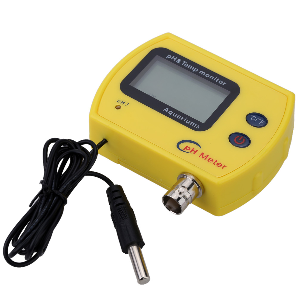 High Precision pH TEMP Meter Professional Online pH Meter for Aquarium Portable Acidimeter Fine Drinking Water Quality Analyzer