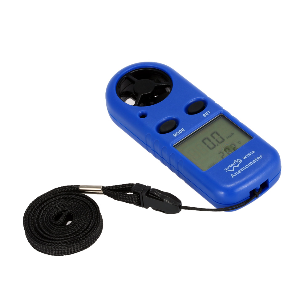 LCD Mini Anemometer Multifunctional rpm tachometer Wind Speed Air Velocity Temperature meter Measurement Beaufort Scale Display