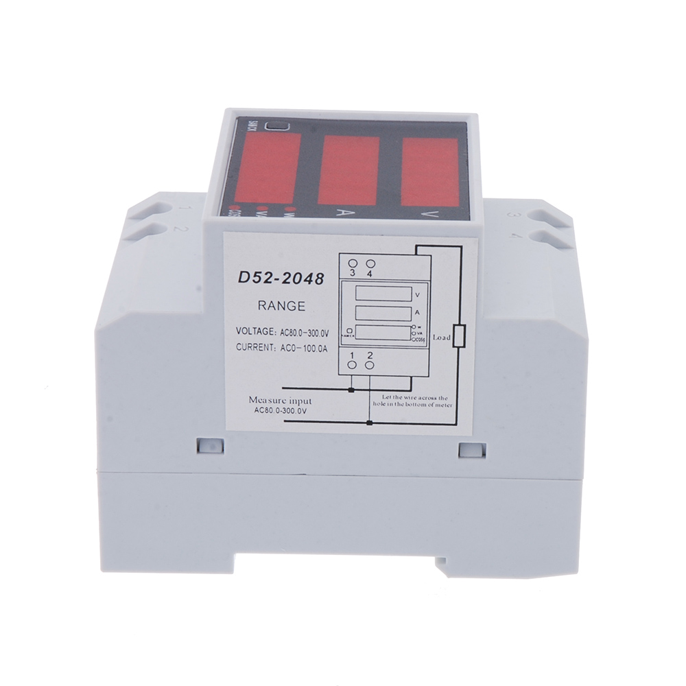 Multi functional Digital Din Rail Current Voltage Power Ammeter Voltmeter Meter+45 in 1 Practical Hardware Screw Driver Tool Kit