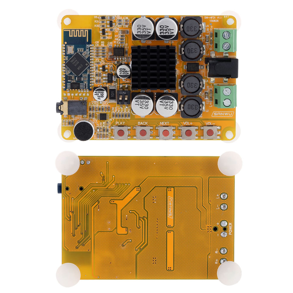 TDA7492 4.0 2x50W 2 channel Power Amplifier Board Wireless Bluetooth Audio Receiver Stereo Digital Amplifier Module