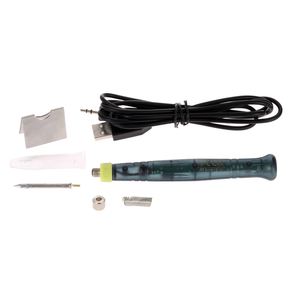 Mini USB Electric Soldering Iron Portable Soldering Gun Iron solder with LED Indicator Quality Welding Heating Tool 5V 8W