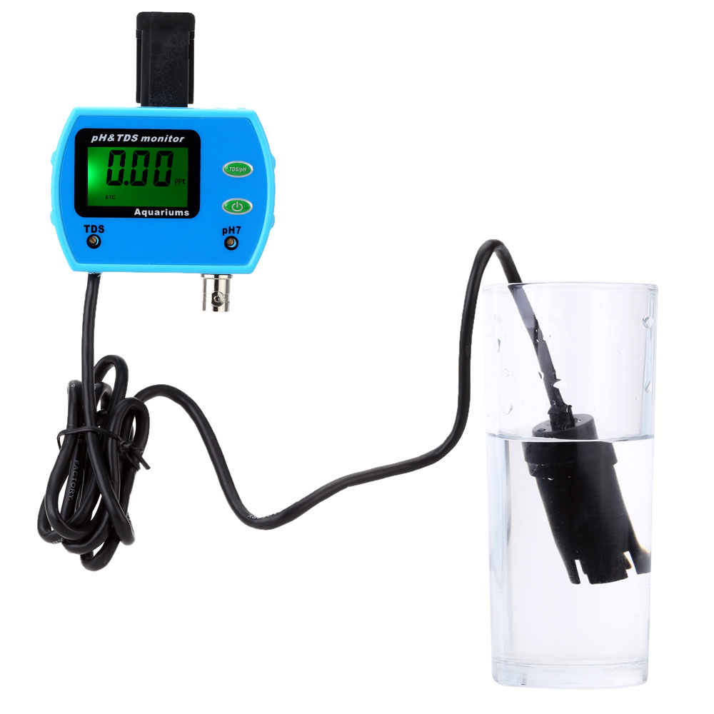 2 in 1 Water Quality Tester Multi parameter Water Quality Monitor Aquarium pH TDS Meter Multiparameter Water Quality Analyzer