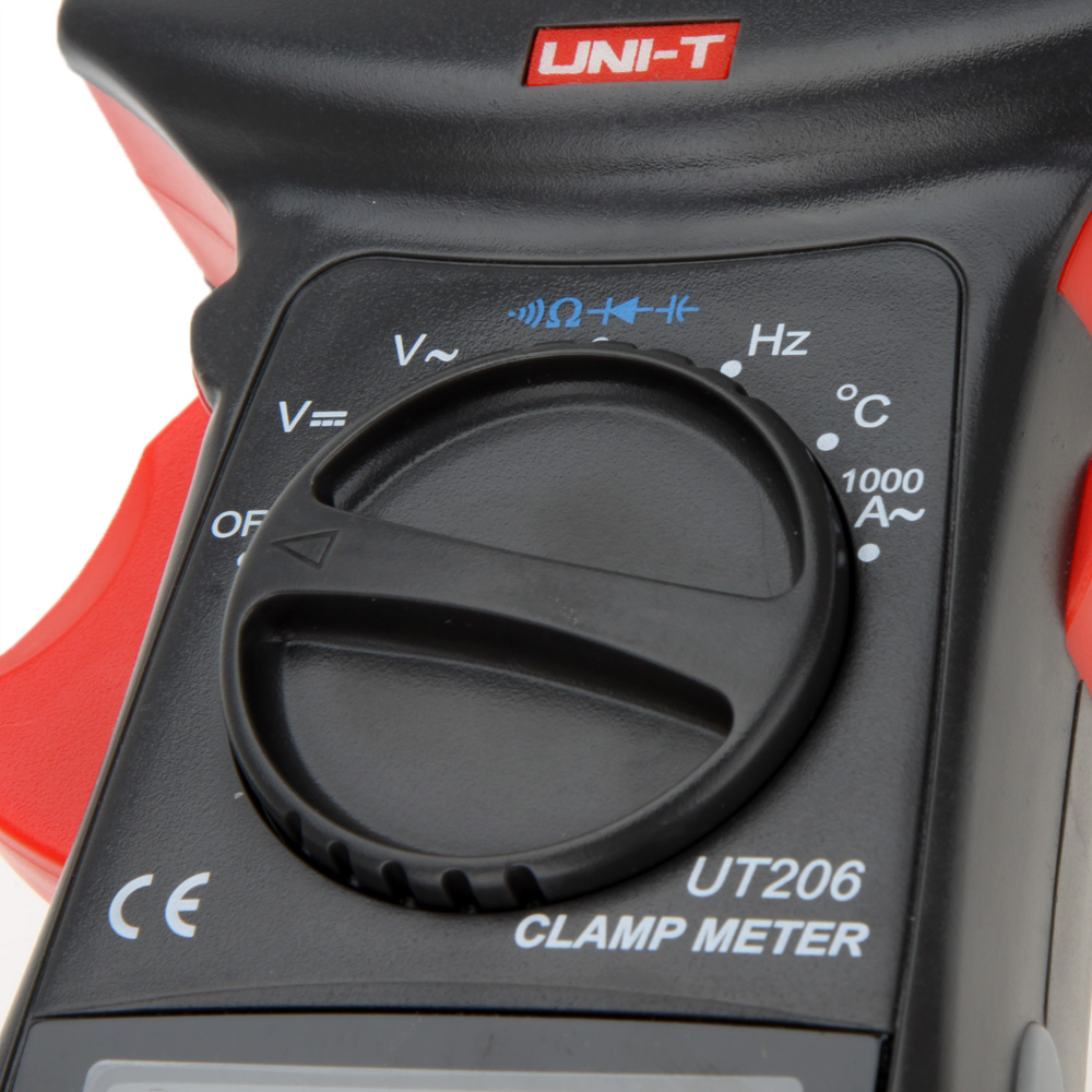 Clamp Meter Multimeters Count Auto Range DMM Digital Clamp Multimeters W Temperature Test UNI T UT206 3999
