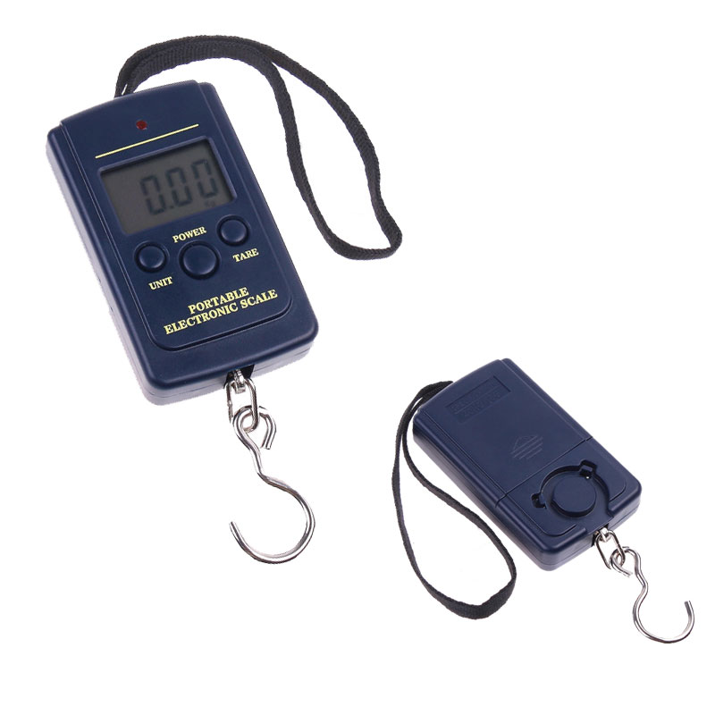 Mini Pocket Digital Scale Electronic Hanging Hook Luggage 20g 40Kg Fishing Weight Scale LCD Display