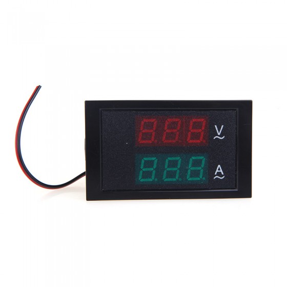 Digital LED Voltmeter Ammeter Voltage Meter with Current Transformer AC80 300V 0 100.0A Dual Display Electronic Diagnostic tool