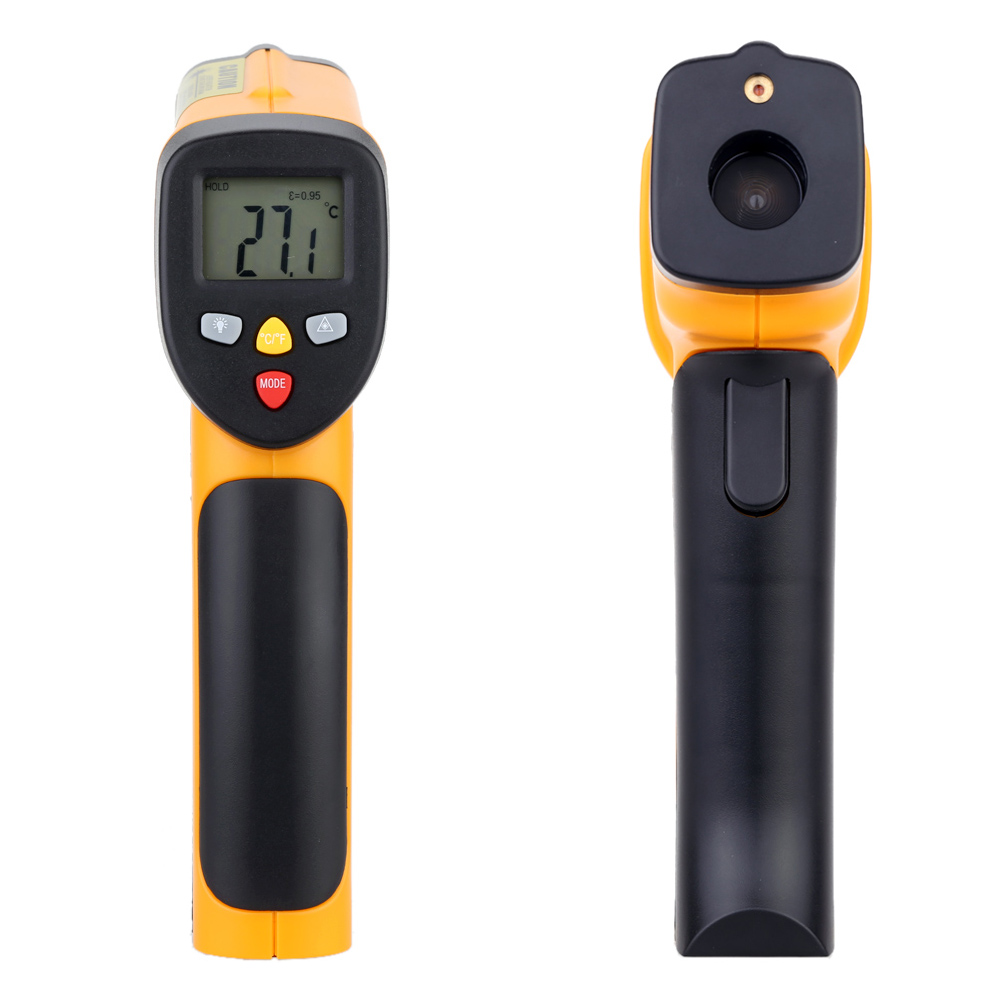 High Precision Non contact IR Digital Infrared Thermometer Temperature Tester Pyrometer Range 55~650C( 58~1202F)