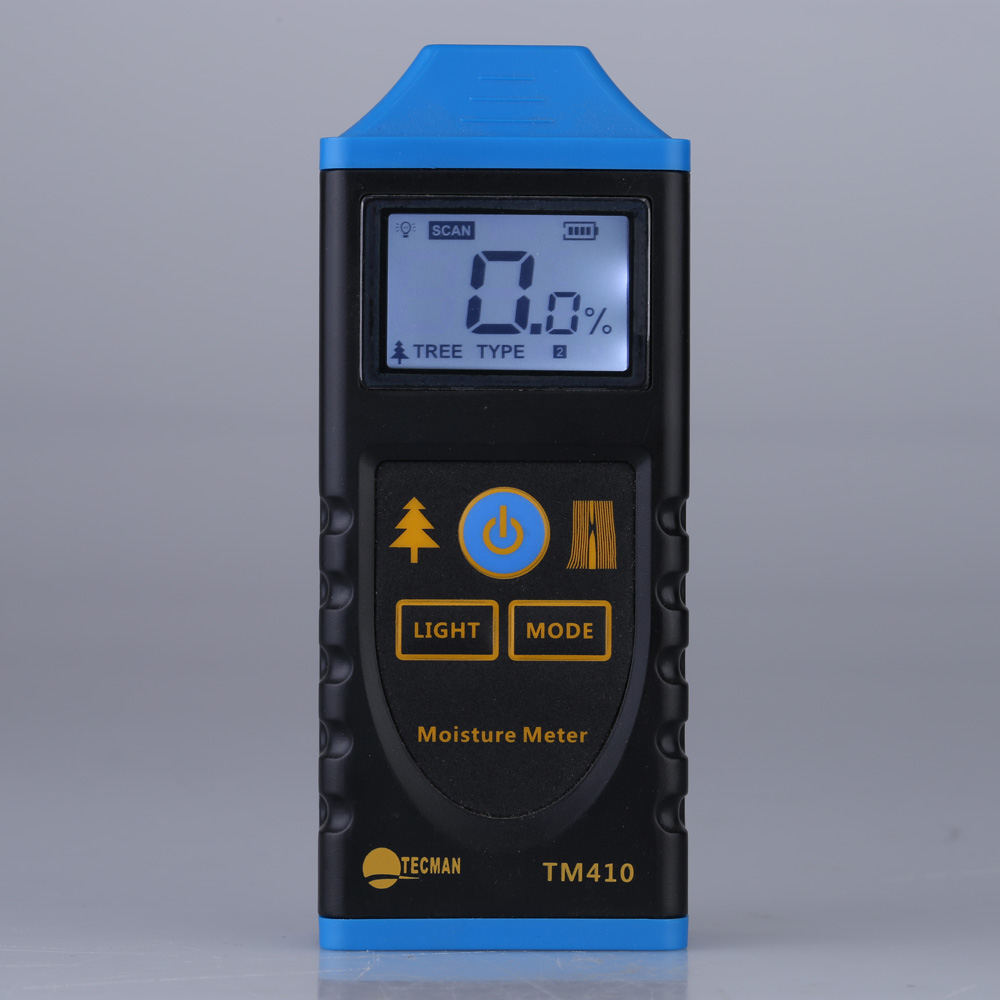 KKMOOM TM410 Professional Digital Wood Moisture Meter LCD Backlight Display Hygrometer Test Probe Humidity Tester