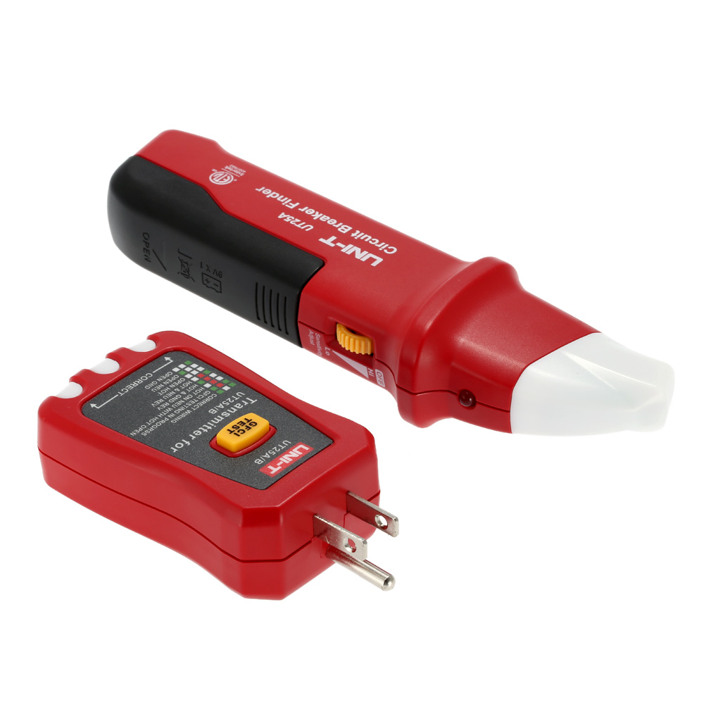 UNI T UT25A Professional Automatic Circuit Breaker Finder Socket Tester Electrician Diagnostic tool with LED Indicator