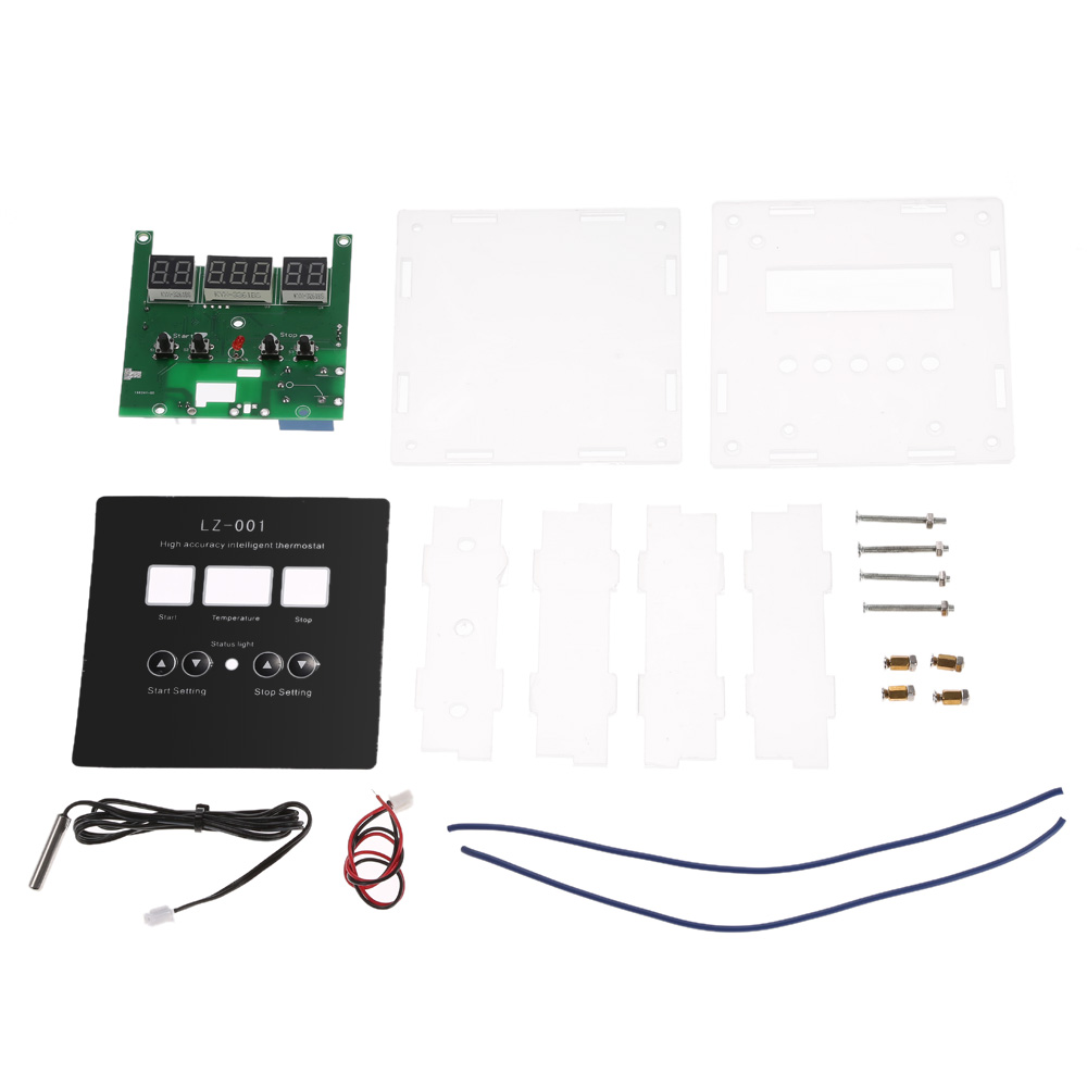 Digital Thermostat Digital Temperature Controller AC110 220V High accuracy Intelligent DIY Kit 50C~110C Heating Cooling Control