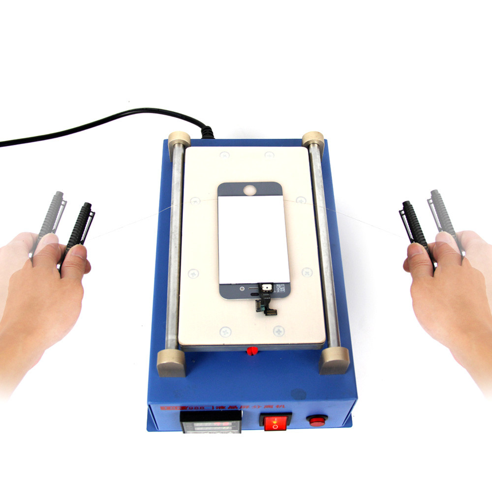 AC100 240V LCD Touch Screen Separating Machine Mobile Phone Repair Tool Manual Separator with Vacuum Pump for iPhone Samsung