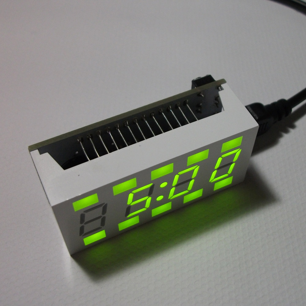 Funny Simple 4 digit DIY Digital LED Clock Kit White Desktop Electronic Mini Clock DIY Kit