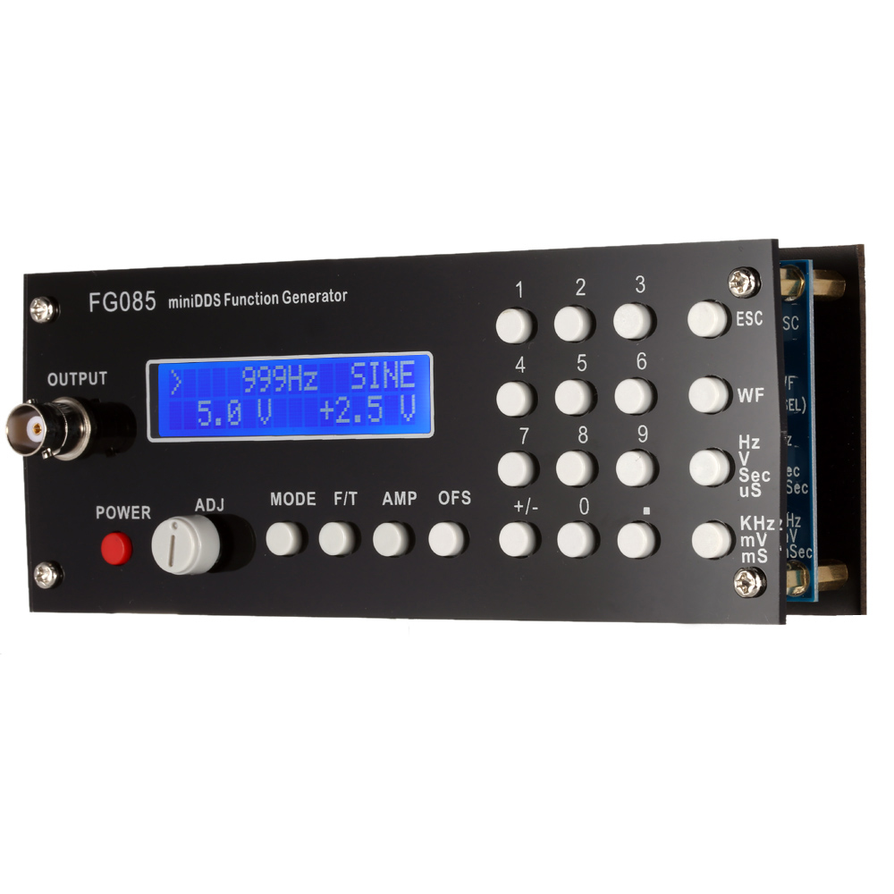 DDS Digital Function Signal Generator Frequency Generator Finished Product with Panel Power Sine Square Sawtooth Triangle Wave
