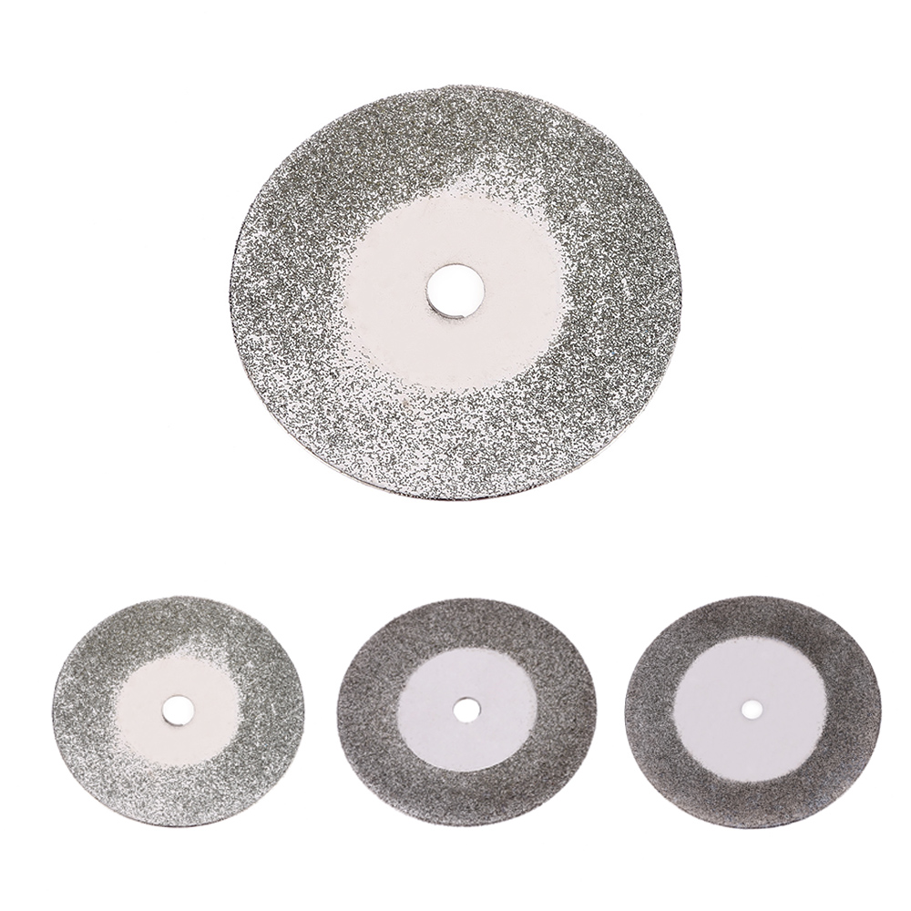 10pcs 25mm Diamond Grinding circles Cutting Discs Rotary Blades Cutting Wheel Slice for Dremel Electric Grinder with 2 Mandrels