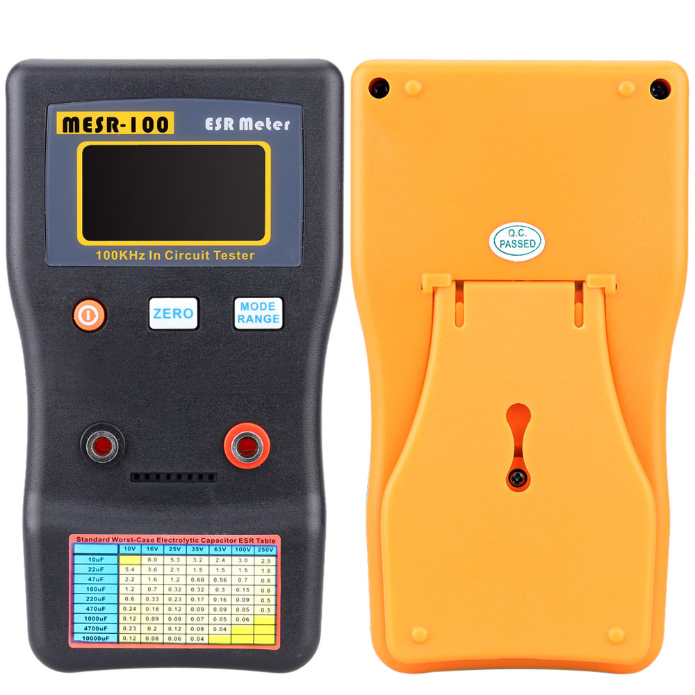 MESR 100 ESR Capacitance Meter Ohm Meter Professional Measuring Capacitance Resistance Capacitor Circuit Tester