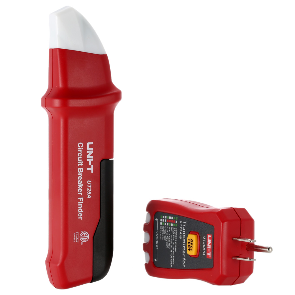 UNI T UT25A Professional Automatic Circuit Breaker Finder Socket Tester Electrician Diagnostic tool with LED Indicator