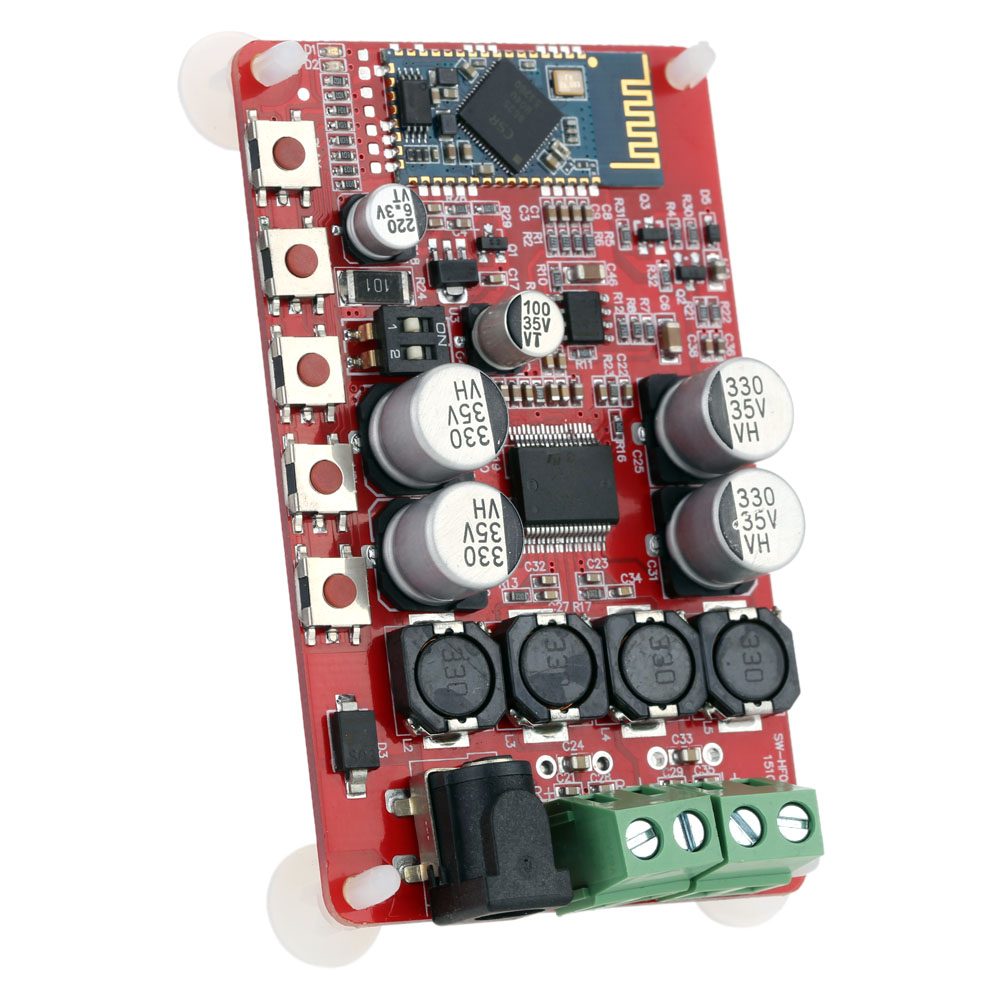 2x25W Bluetooth 4.0 Audio Receiver Amplifier Board Module TDA7492P + Acrylic DIY Case Kit Cover
