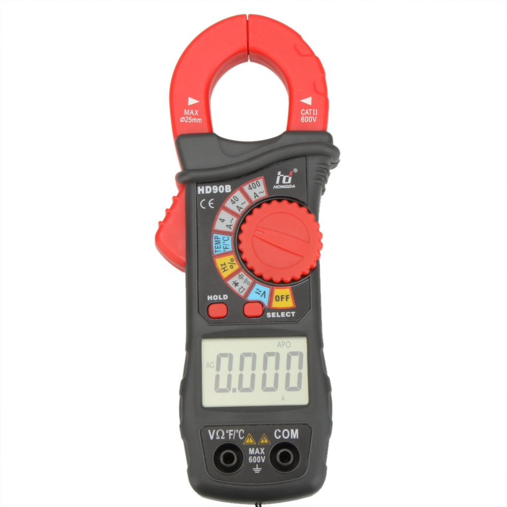 HD HD90B Digital Clamp Meter Auto Range multimeter Amp Volt Ohmmeter current tongs Frequency Capacitance tester Diagnostic tool