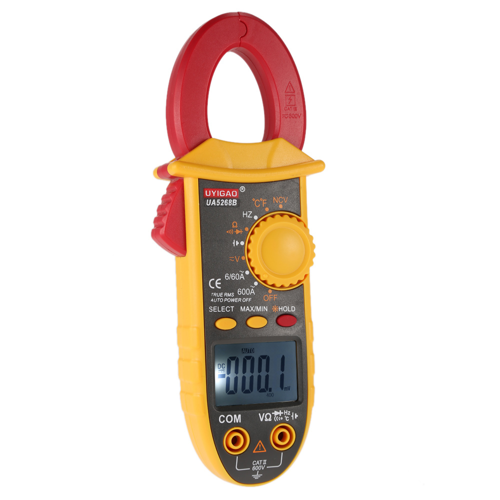 Digital Multimeter Electronic Clamp Meter Voltage current tong Resistance Temperature Frequency Tester multimetro with Test Lead