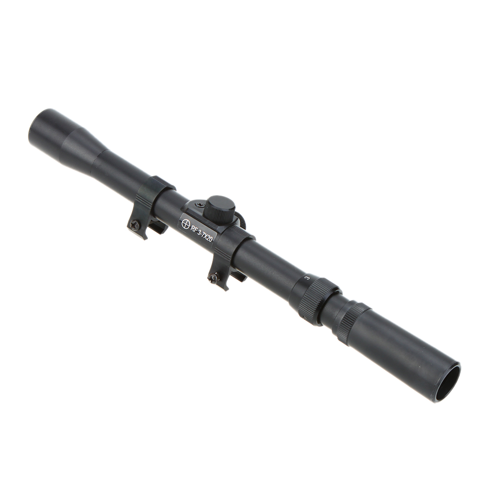 3 7x20 Outdoor Sight Riflescope High Quality Telescopic with Mounts for Hunting monocular telescopio Ideal for target shooting