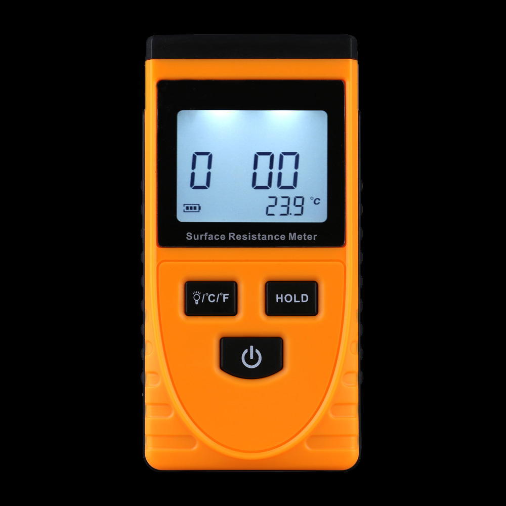 Digital megger insulation tester Handheld Surface Resistance Meter Tester with LCD Display Temperature Measurement Data Holding