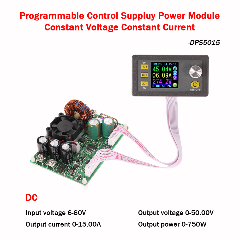 LCD Digital Programmable Constant Voltage Current Step down Power Supply Module DC 0 50.00V 0 15.00A