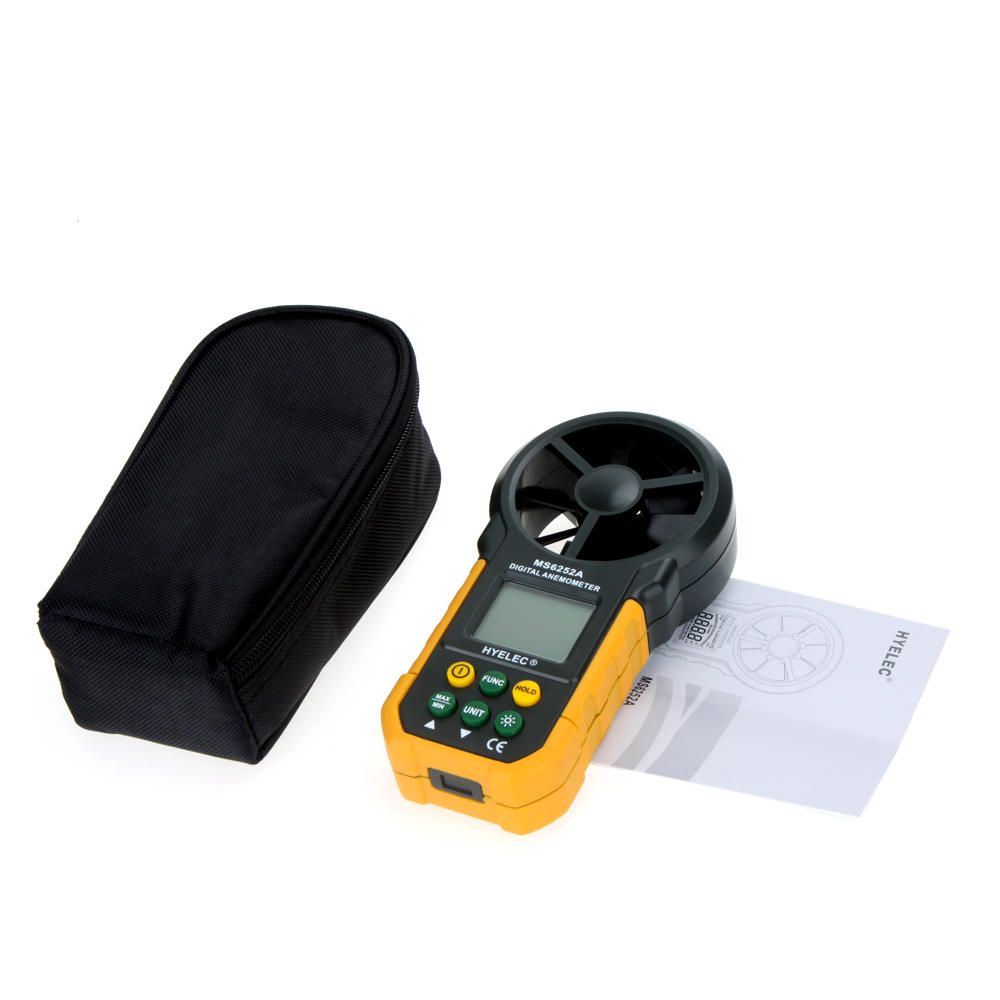 PEAKMETER Digital Multimeter Anemometer tachometer Air Volume measuring instrument with backlight multi unit switching functions