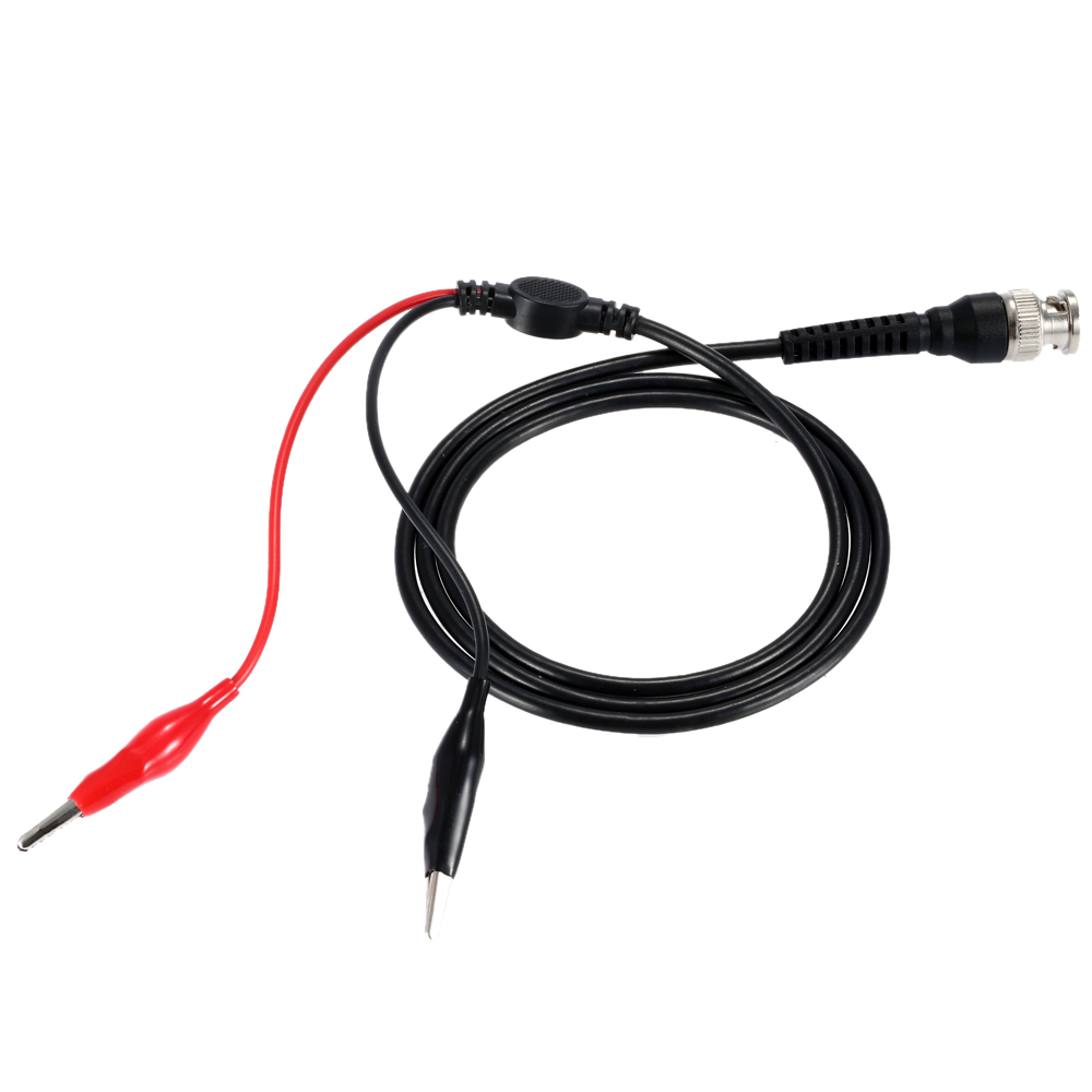 2Pcs Test Lead BNC to Dual Alligator Clip Test Leads Probe Coaxial Cable P1011 Oscilloscope Measurement Accessories