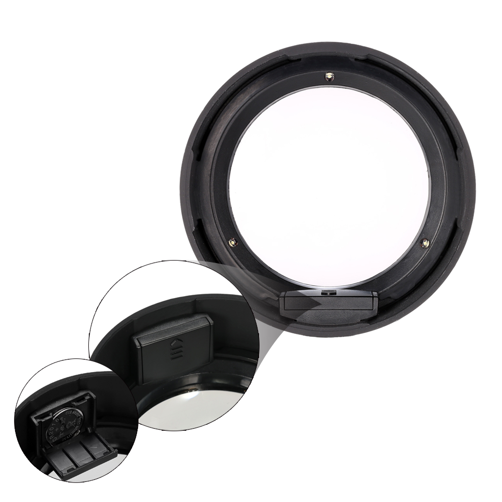 Multi functional magnifying glass Portable 70mm 3.5X Desktop Magnifier with 3 LED Lights Acrylic Glass Magnifying Tool