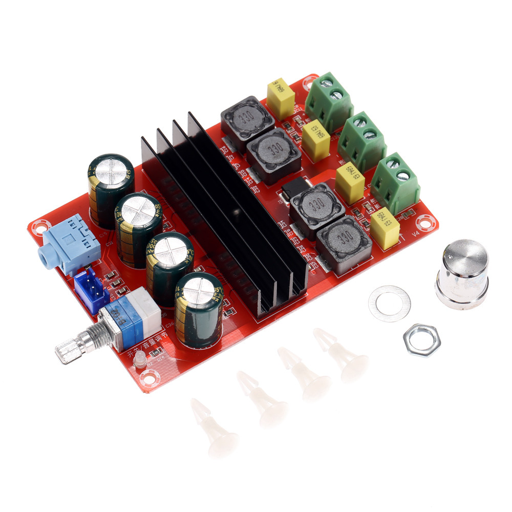 TPA3116 D2 Quality Sound Power Amplifier Board Dual Channel Digital Audio Power Amplifier Board DC12V 24V 2x100W for Arduino