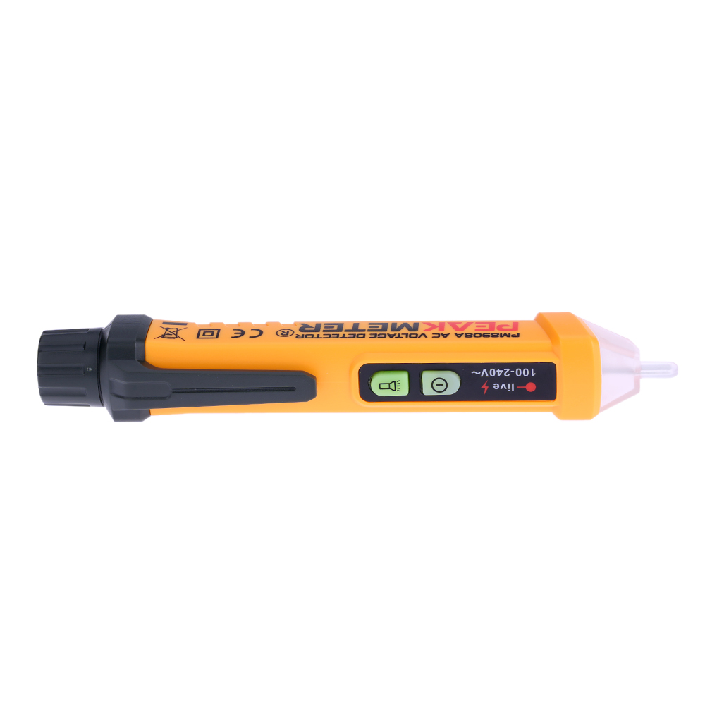 Portable Pen shaped Voltage Tester Voltage diagnostic tool PEAKMETER PM8908A Non contact AC Pen Shaped Detector with Light