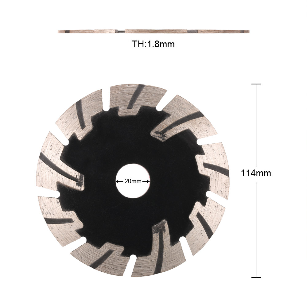 Diamond Saw Blade dremel rotary tool multitool saw blade Wall Cutting For Angle Grinder 114x1.8x20mm 5A Dry Cutting Segmented
